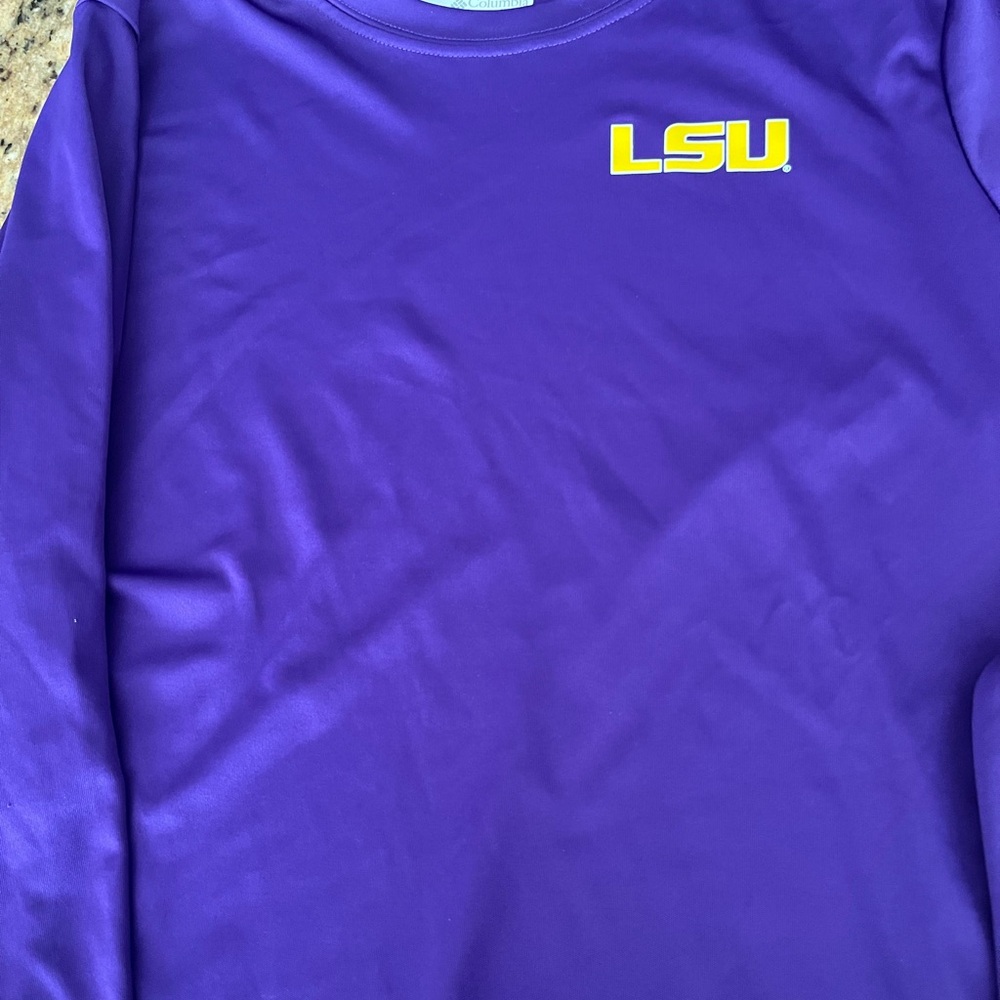 LSU Purple Long Sleeve Logo Tee